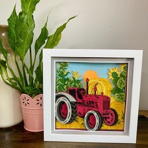 3D Case IH Tractor Shadowbox